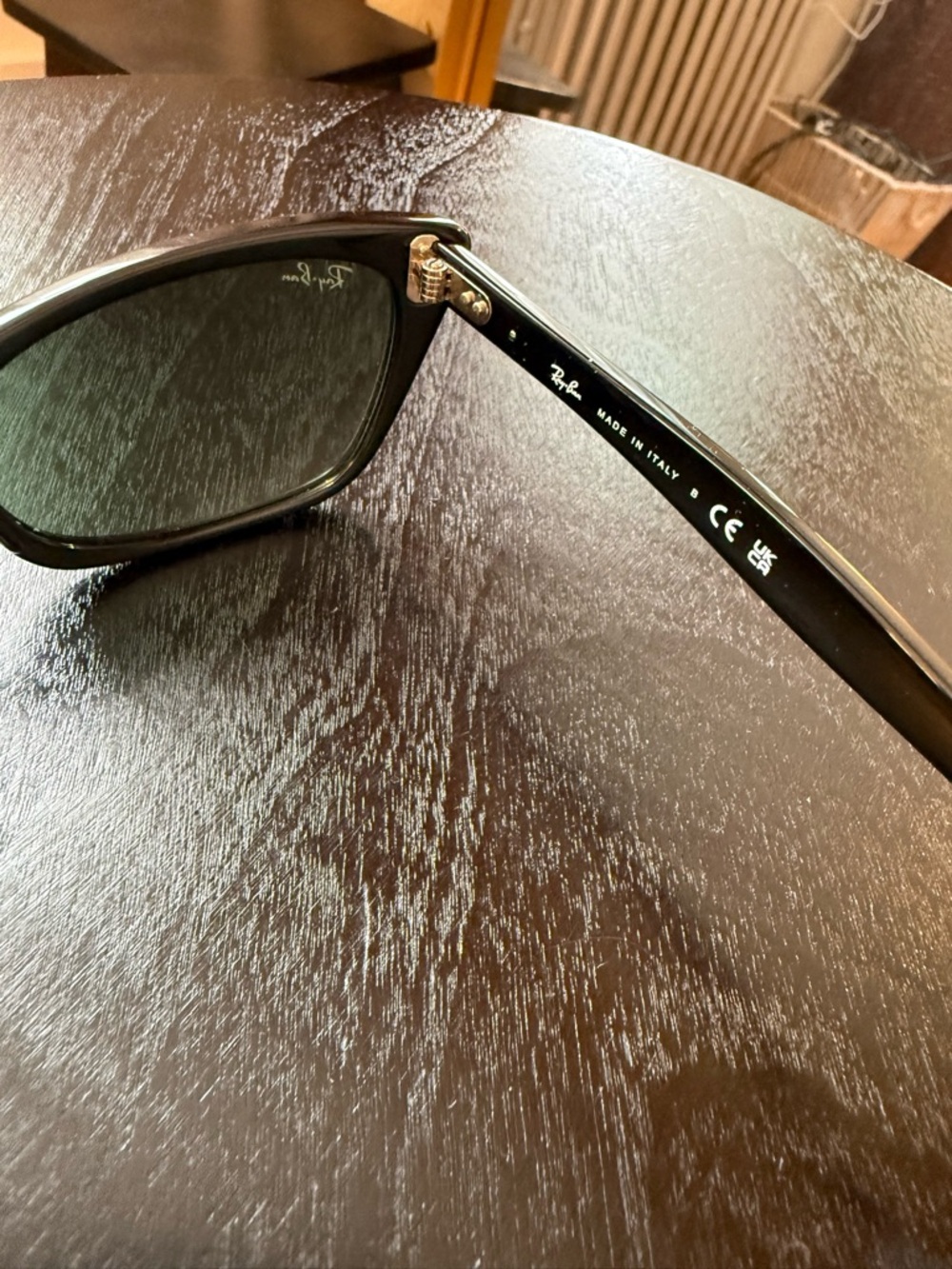 NWOT Ray-Ban Lady Burbank Glasses - Black with Green Lenses - Picture 12 of 14